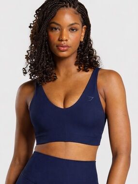 Gymshark Ribbed Sports Bra - Size S